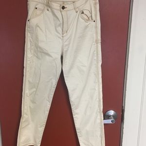 High waisted cream BDG pants
